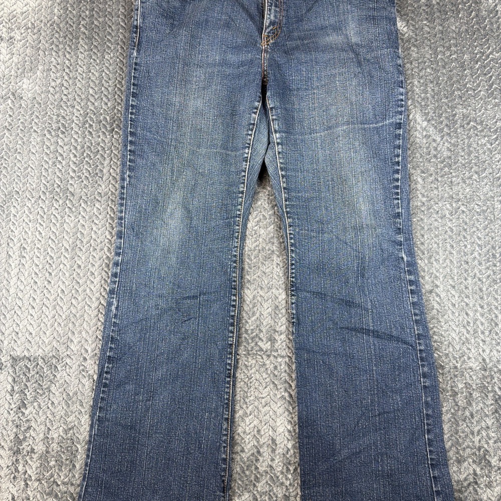 Levis 515 Boot Cut Jeans Womens 16 M Medium Blue Mid Rise Cotton Stretch Pockets